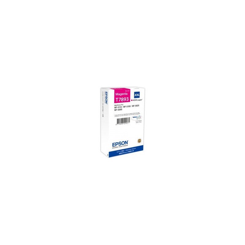 Cartucho tinta epson c13t789340 magenta xxl 4000 paginas