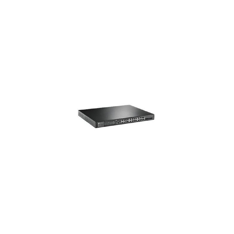 Switch 28 puertos 10 - 100 - 1000 (24p poe + 4sfp) l2 tp - link