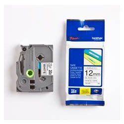 Cinta laminada brother tze231 12mm x 8m blanco - negro pt - 1000 - pt - 1005f - pt - 1010 - pt - 1090 - pt - 1280dt - pt - 1280v