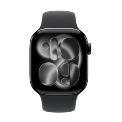 Smartwatch apple watch s11 gps + cellular 42mm jet black aluminium case black sport band - s - m