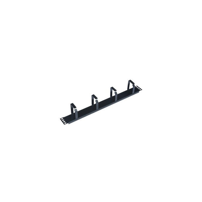 Panel pasa cables wp 1u - metalico - negro
