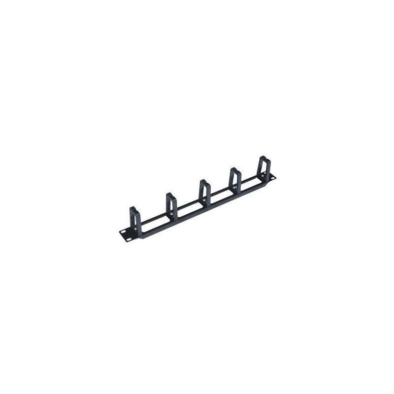 Panel pasa cables wp 1u plastico negro