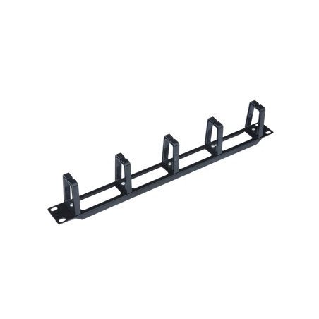 Panel pasa cables wp 1u plastico negro