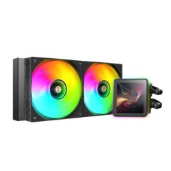 Kit refrigeracion liquida mars gaming mlvisionpro240 argb 2x 120mm negro