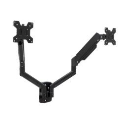 Soporte mesa tooq vesa hasta 34 pulgadas 100x100mm brazo doble max 10kg - brazo
