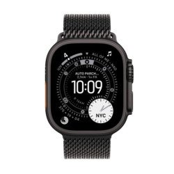 Smartwatch apple watch ultra 3 gps + cellular 49mm black titanium case black titanium milanese loop - m