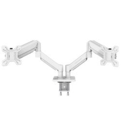 Soporte de mesa gas mars gaming vesa hasta 32 pulgadas 100x100 max 10kg blanco