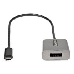 Adaptador usb tipo c a displayport startech 0.3m - macho - hembra - gris