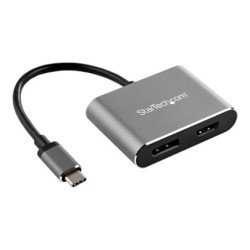Adaptador usb tipo c a hdmi - displayport startech 0.205m - macho - hembra - gris