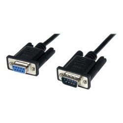 Cable db9 startech 1m - macho - hembra - negro