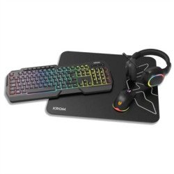 Kit gaming krom kenta pc 4 en 1 rgb negro