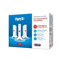 Punto de acceso repetidor fritz! mesh set 4200 3 unidades