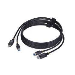 Cable displayport - usb tipo a a displayport - usb tipo b startech 1.8m - macho - macho - negro