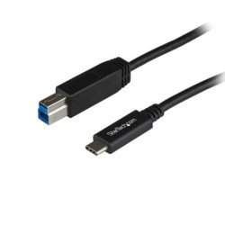 Cable usb tipo c a usb tipo b startech 1m - macho - macho - negro