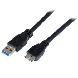Cable usb tipo a a micro usb tipo b startech 1m - macho - macho - negro