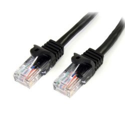 Cable de red startech latiguillo rj45 u - utp cat5e 2m negro