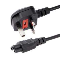 Cable bs1363 a c5 startech 1m - macho - hembra - negro