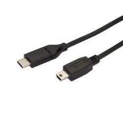 Cable usb tipo c a mini usb tipo b startech 2m - macho - macho - negro