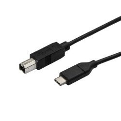 Cable usb tipo c a usb tipo b startech 0.5m - macho - macho - negro