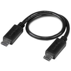 Cable micro usb startech 0.20m - macho - macho - negro