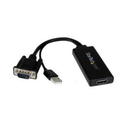 Adaptador vga a hdmi startech macho - hembra - negro + alimentacion usb