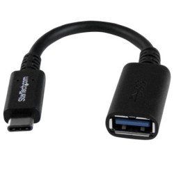 Cable usb tipo c a usb tipo a startech 0.15m - macho - hembra - negro