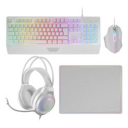 Kit mars gaming mcp124prowfr 4 en 1 blanco frances