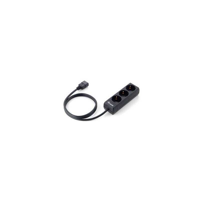 Regleta equip 3 tomas especial sais conector iec macho 1.1m