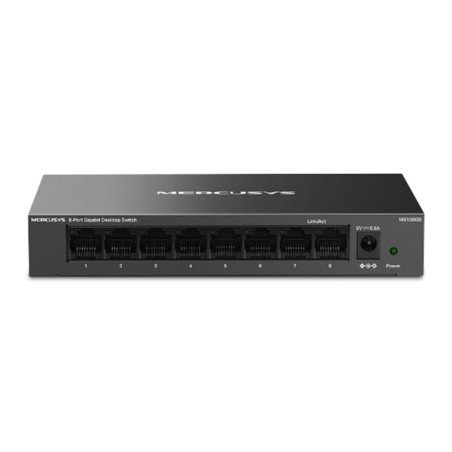 Switch mercusys ms108gs 8 puertos - 10 - 100 - 1000mbps - rj45