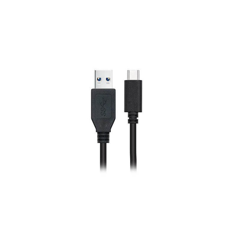 Cable nanocable usb 3.1 gen2 10gbps 3a tipo usb - c - m - a - m negro 0.5 m