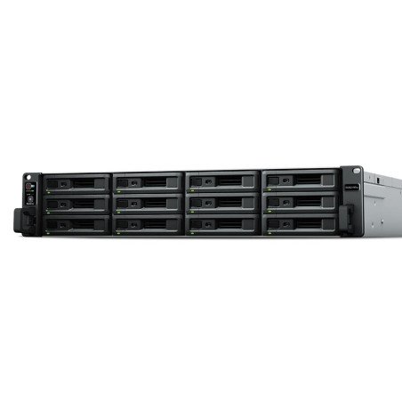 Servidor nas synology rs3621rpxs 2u 12bay 2.2 ghz 6c 8gb ddr4 4x 1gbe 2x usb3.2 rps