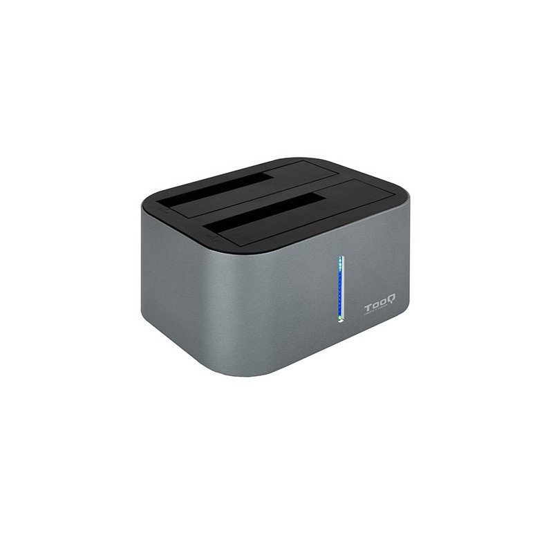 Docking station tooq hdd - sdd 2.5 pulgadas - 3.5 pulgadas sata clona discos sin pc - doble bahia - usb 3.0 - 3.1