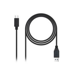 Cable usb(a) 3.1 a usb(c) 3.1 nanocable 1.5m negro - macho a macho