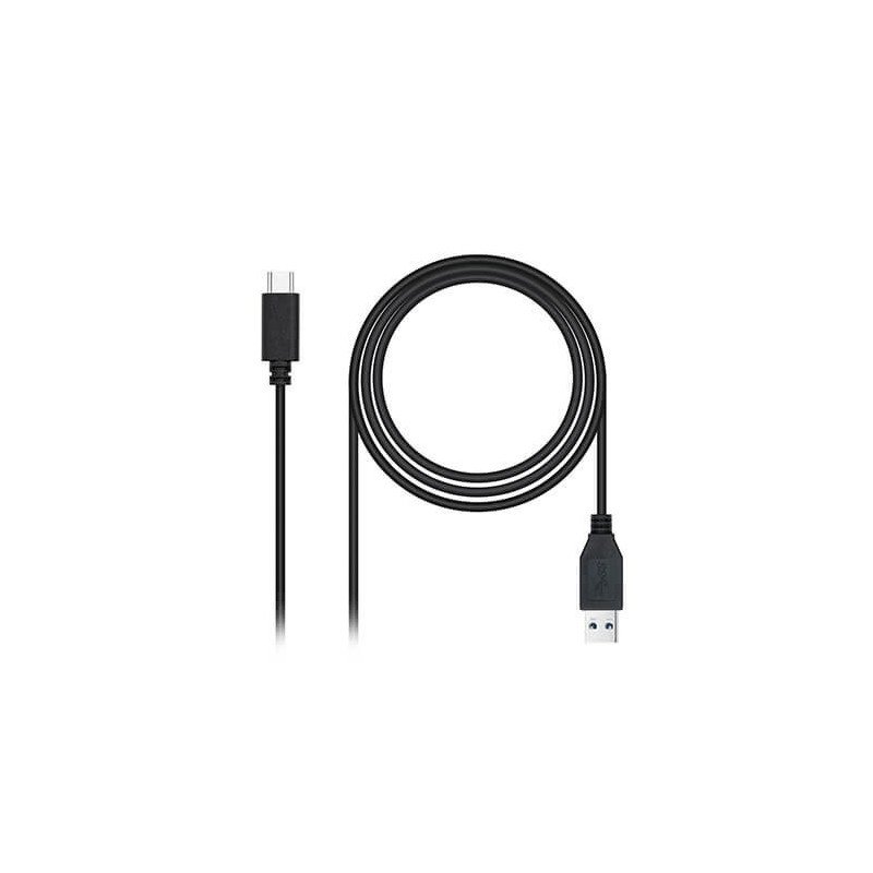 Cable usb(a) 3.1 a usb(c) 3.1 nanocable 1.5m negro - macho a macho