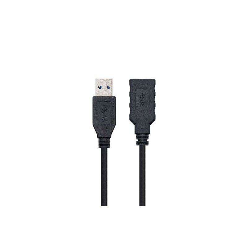 Cable usb(a) 3.0 a usb(a) 3.0 nanocable 2m negro macho - hembra