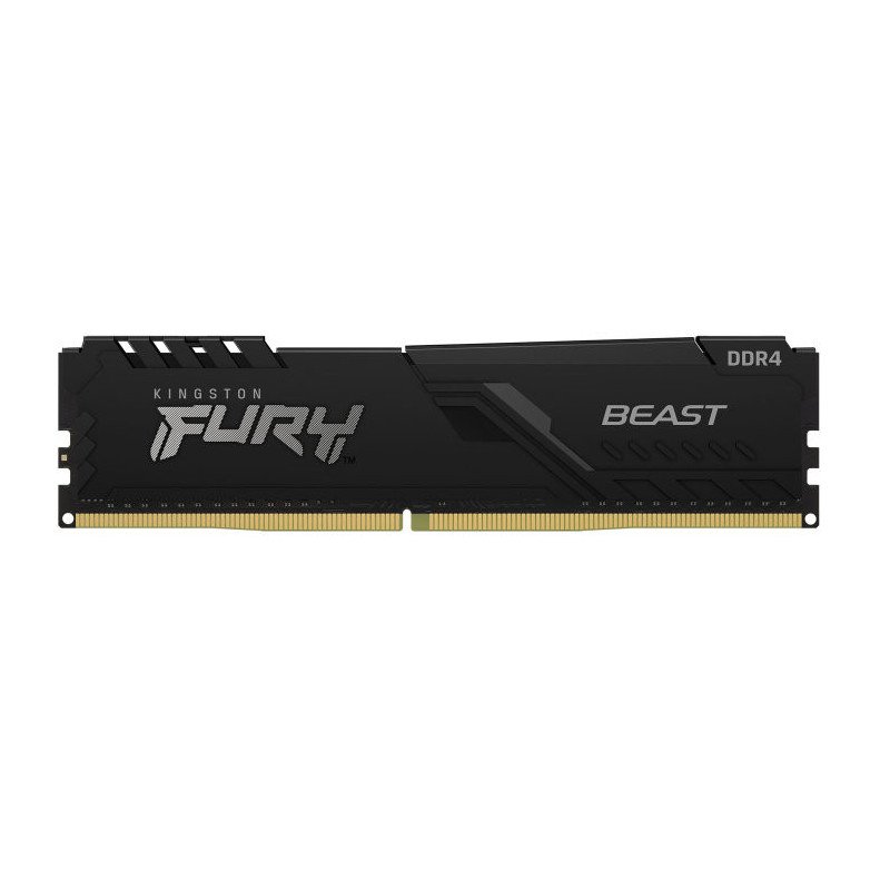 Memoria ram ddr4 16gb kingston - 3200mhz - pc4 - 25600 - fury beast - negro - 1.2v