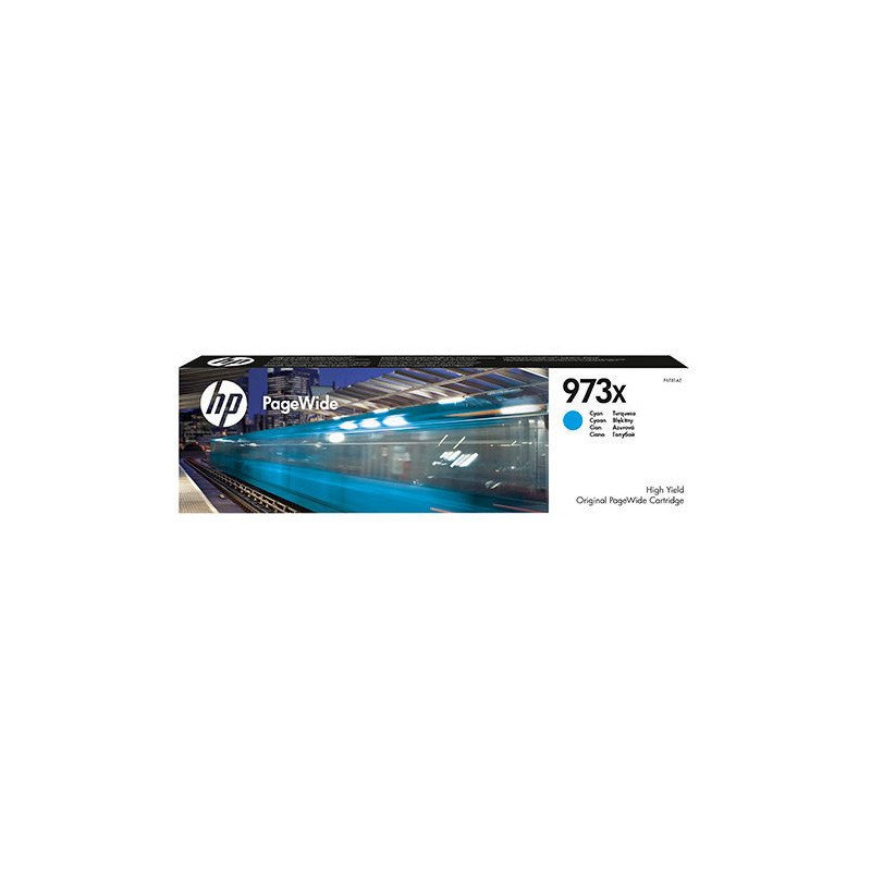 Cartucho tinta hp original cartridge no 973x cian pagewide f6t81ae