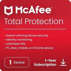 Antivirus mcafee total proteccion 1 dispositivo 1 ano esd (descarga directa)