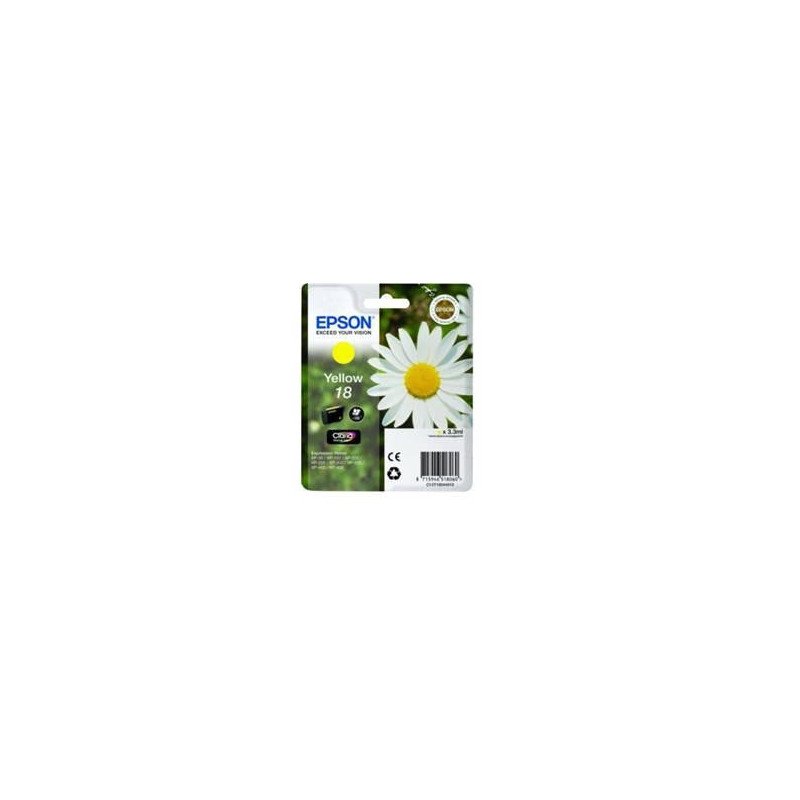 Cartucho tinta epson t180440 amarillo xp - 102 - 205 - 305 - 405 - 30 - margarita
