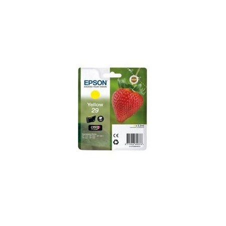 Cartucho tinta epson 29 c13t29844012 amarillo xp235 - xp332 - xp3357xp4327xp435 - fresa