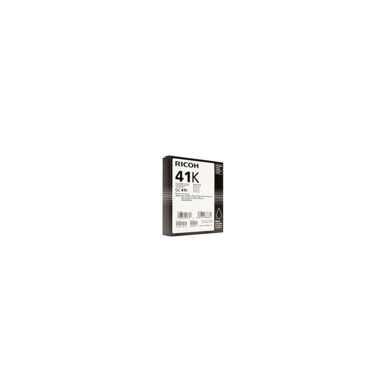 Cartucho gel ricoh gc - 41k negro (2500 pag)