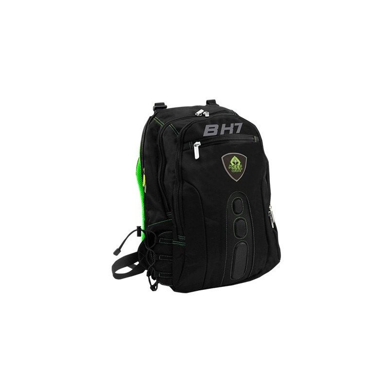 Mochila keep out bk7 gaming verde asas y respaldo acolchados - base antiaranazos
