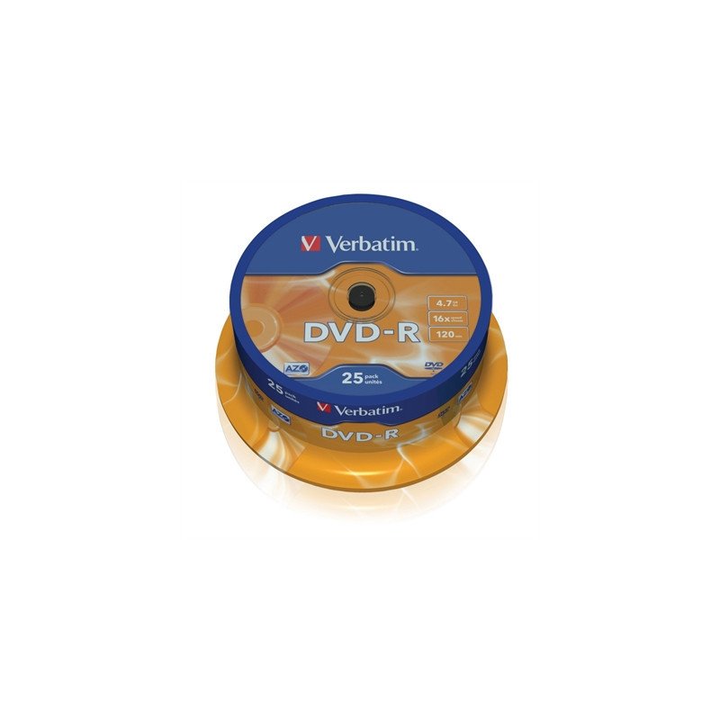 Verbatim dvd - r 4.7gb 16x tarrina 25uds