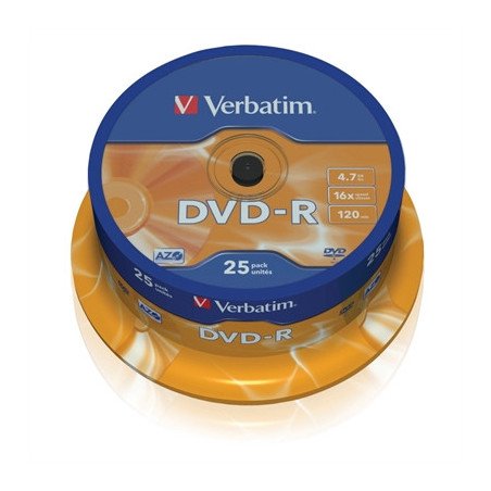 Verbatim dvd - r 4.7gb 16x tarrina 25uds