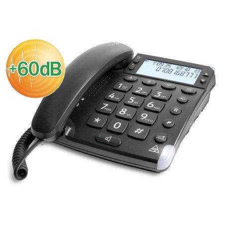 Telefono fijo doro magna black - negro