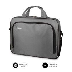 Maletin subblim oxford para portatil 13.3 pulgadas - 14 pulgadas gris