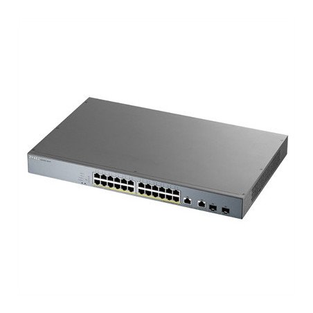 Switch 26 puertos zyxel gs1350 - 26hp - eu0101f 24xgb poe 2xsfp 375w