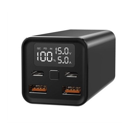 Bateria externa portatil powerbank leotec 65w power delivery 20000mah