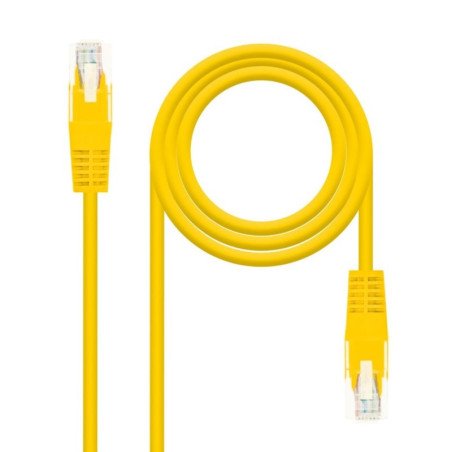 Latiguillo cable red utp cat.6 rj45 nanocable 0.25cm amarillo