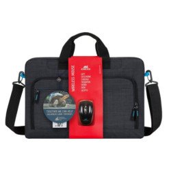 Maletin rivacase 8058 para portatil 17.3 pulgadas + mouse raton inalambrico